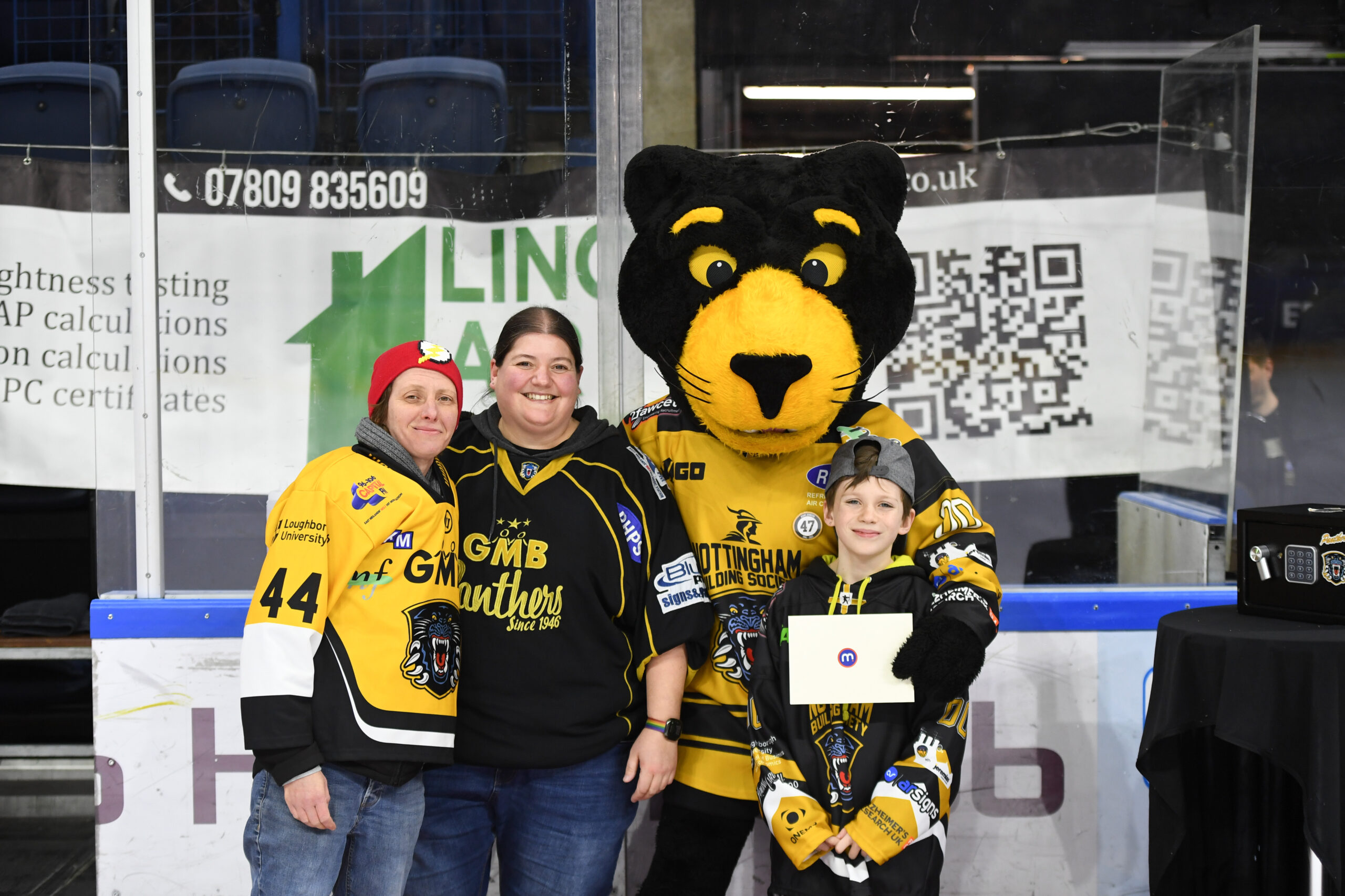 Fans at the Motorpoint arena nottingham home of the nottingham panthers ice hockey team